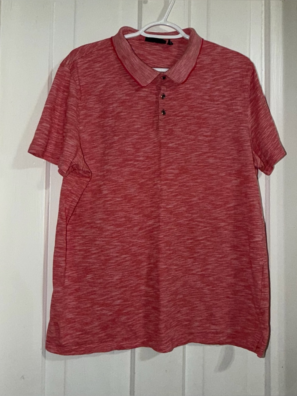 Men's size XL shirt mark anthony Heathered Red Polo Shirt